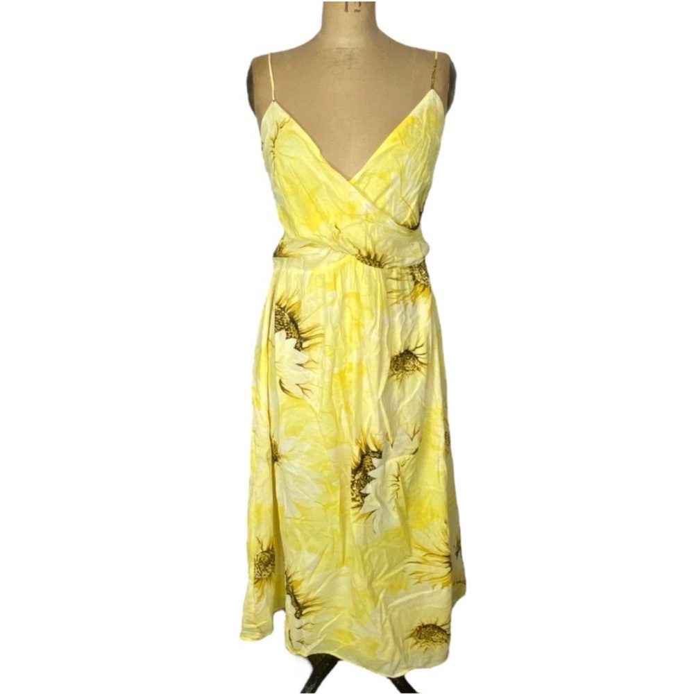 Yellow Floral Maxi Dress - Picture 2 of 13
